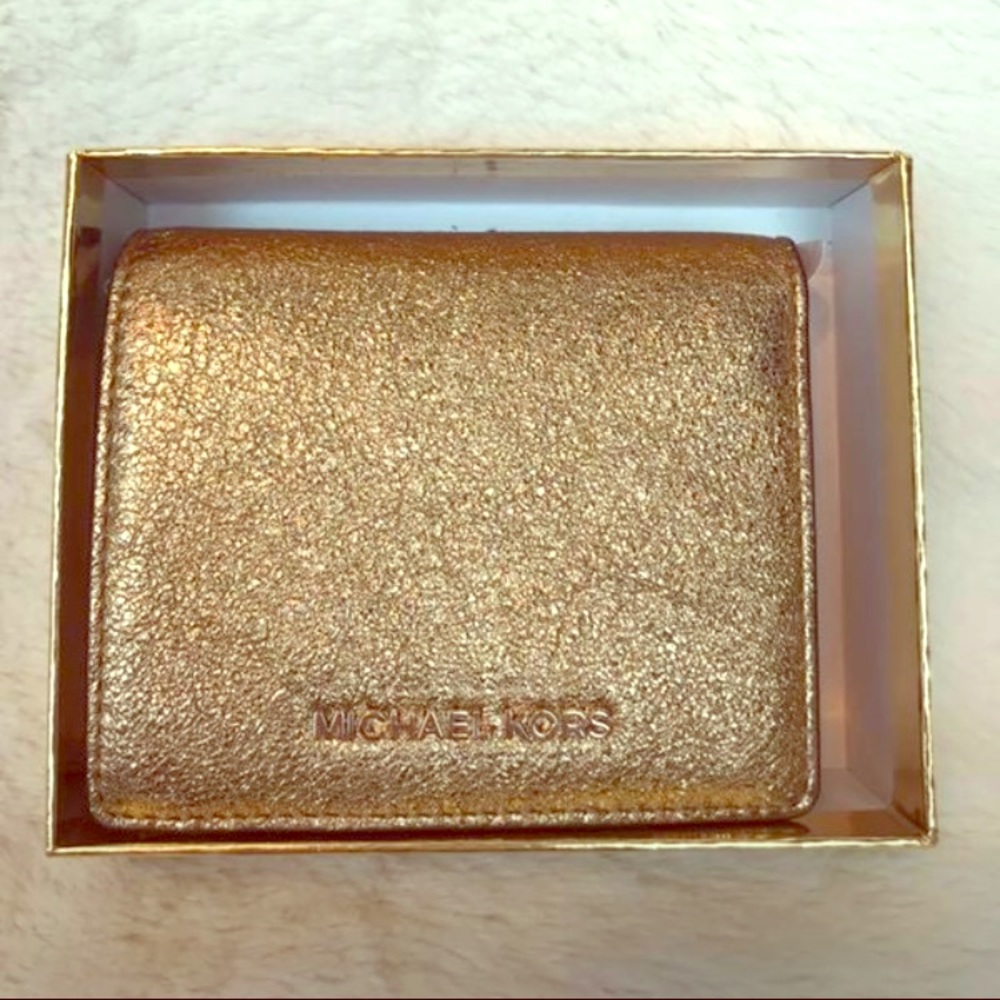 Gold Michael Kors Wallet